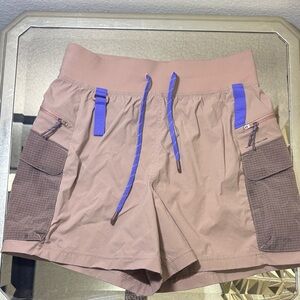 Women's luluemon Athletic Shorts in Brown and Blue